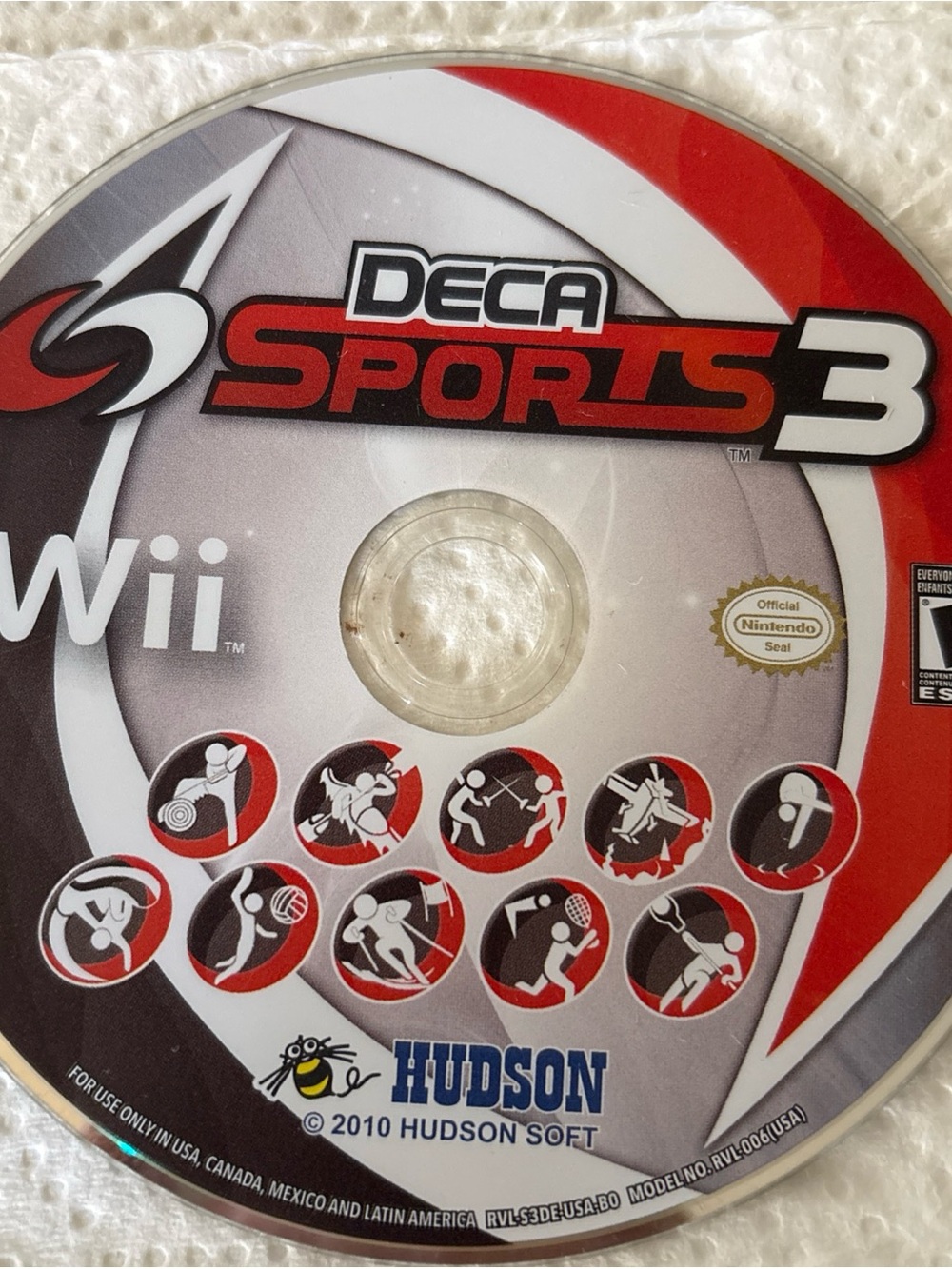 Wii Deca Sports 3 Wii Game Disc -